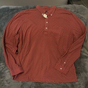 Ralph Lauren Red and Green Casual Button Down Shirt